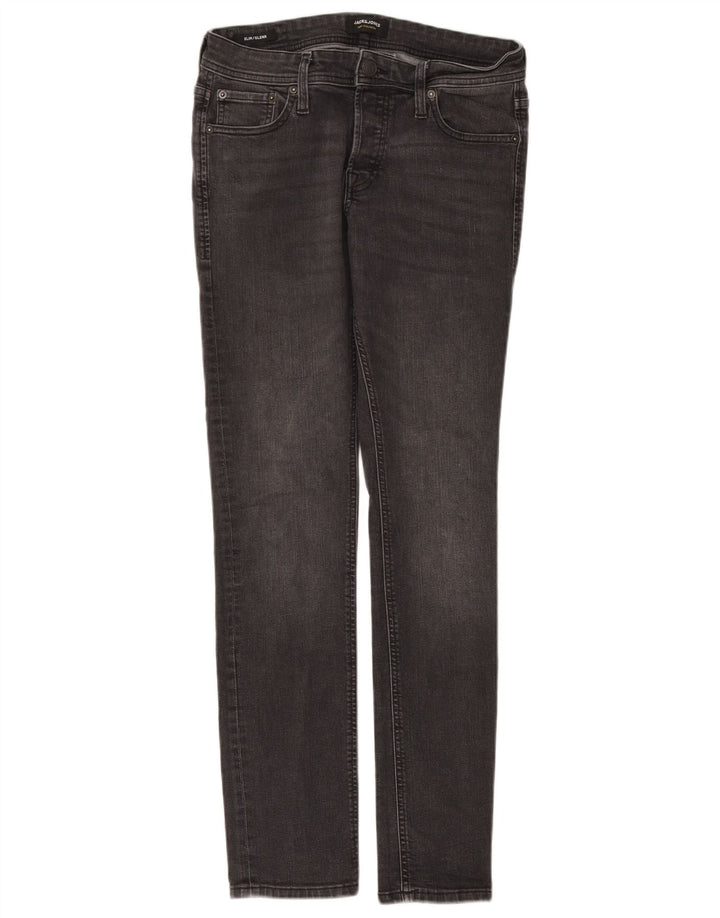 Jack & Jones Herre GLENN Slim Jeans W30 L32 Grå Bomuld
