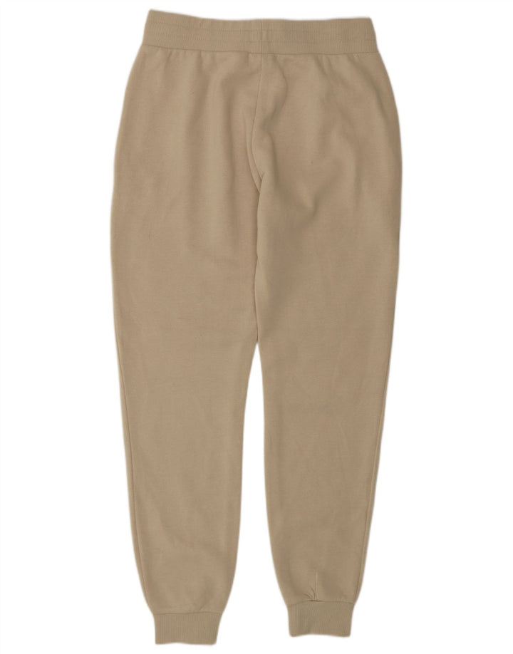 Fila Dame grafisk træningsdragt Bukser Joggers UK 10 Small Beige Polyester