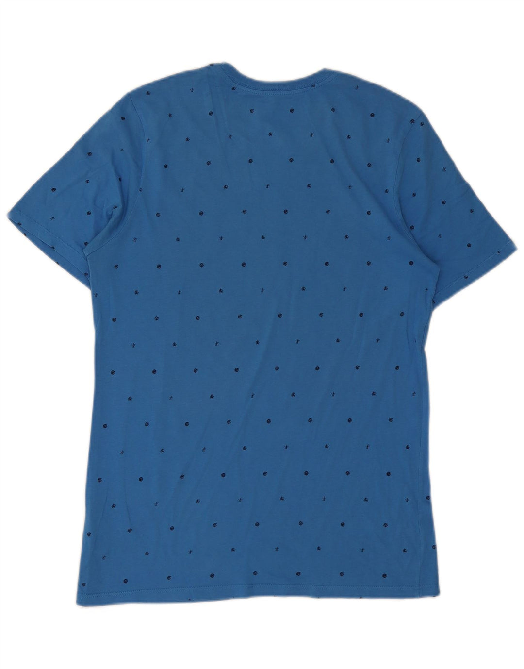 Nike Herre Athletic Cut Grafisk T-Shirt Top Medium Blue Plettet Bomuld
