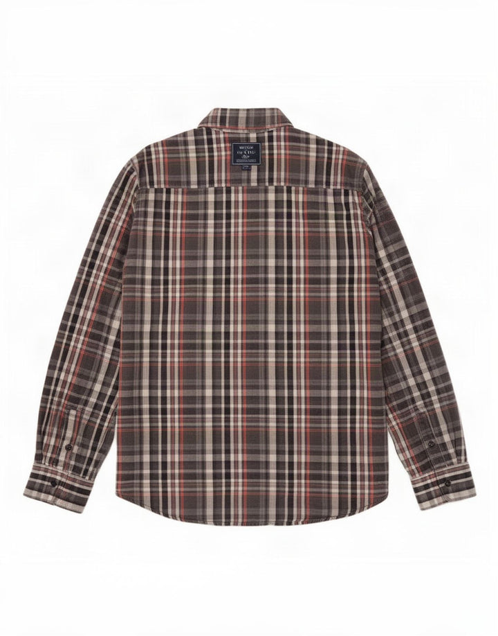 Timberland drenge flannel skjorte medium 15-16 år grå plaid bomuld