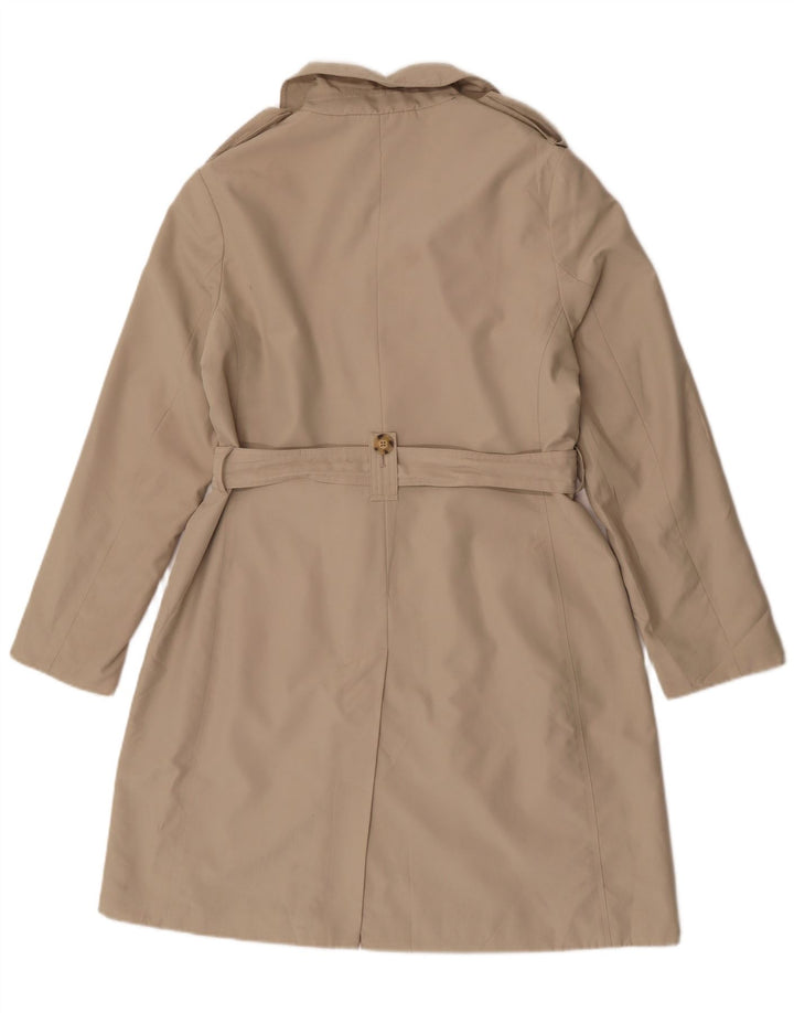 Marks & Spencer Trench Coat til kvinder UK 14 Large Beige Polyester