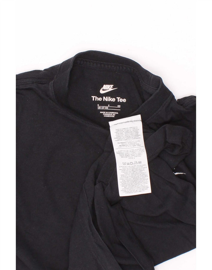 Nike Boys T-Shirt Top 8-9 år Lille sort bomuld