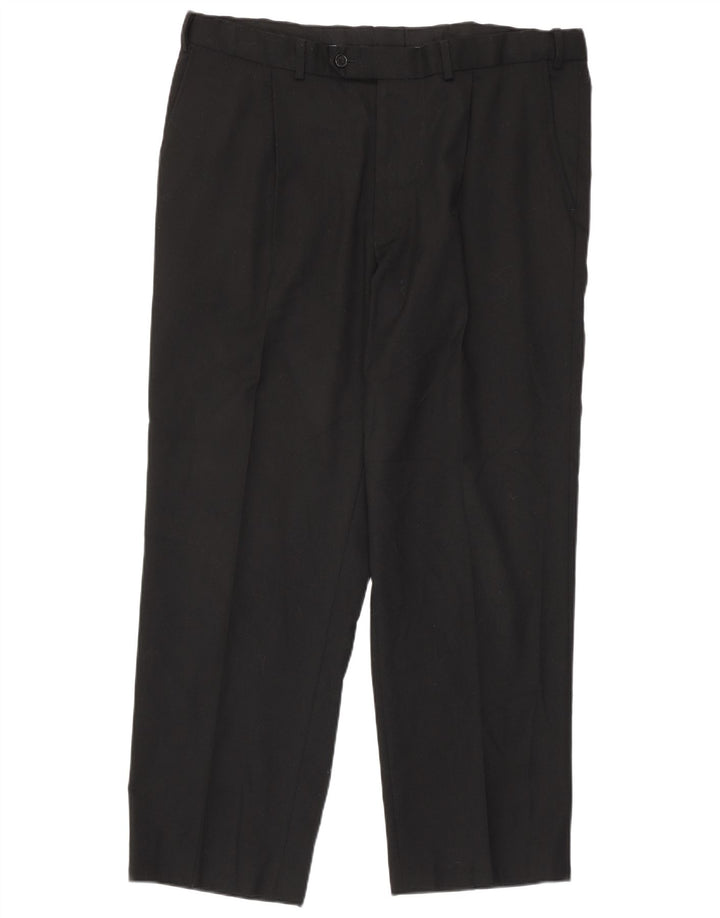 Marks & Spencer Herre Pegged Suit Bukser W38 L29 Sort Polyester