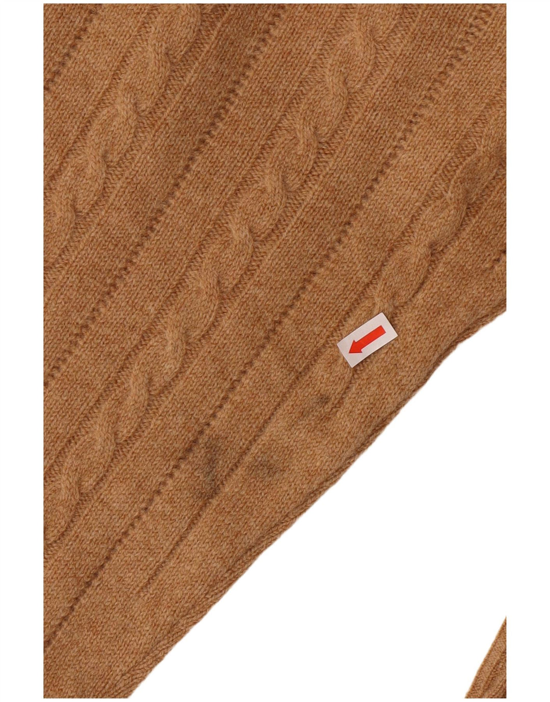 Braemar Herre Crew Neck Jumper Sweater EU 46 XL Brun lammeuld