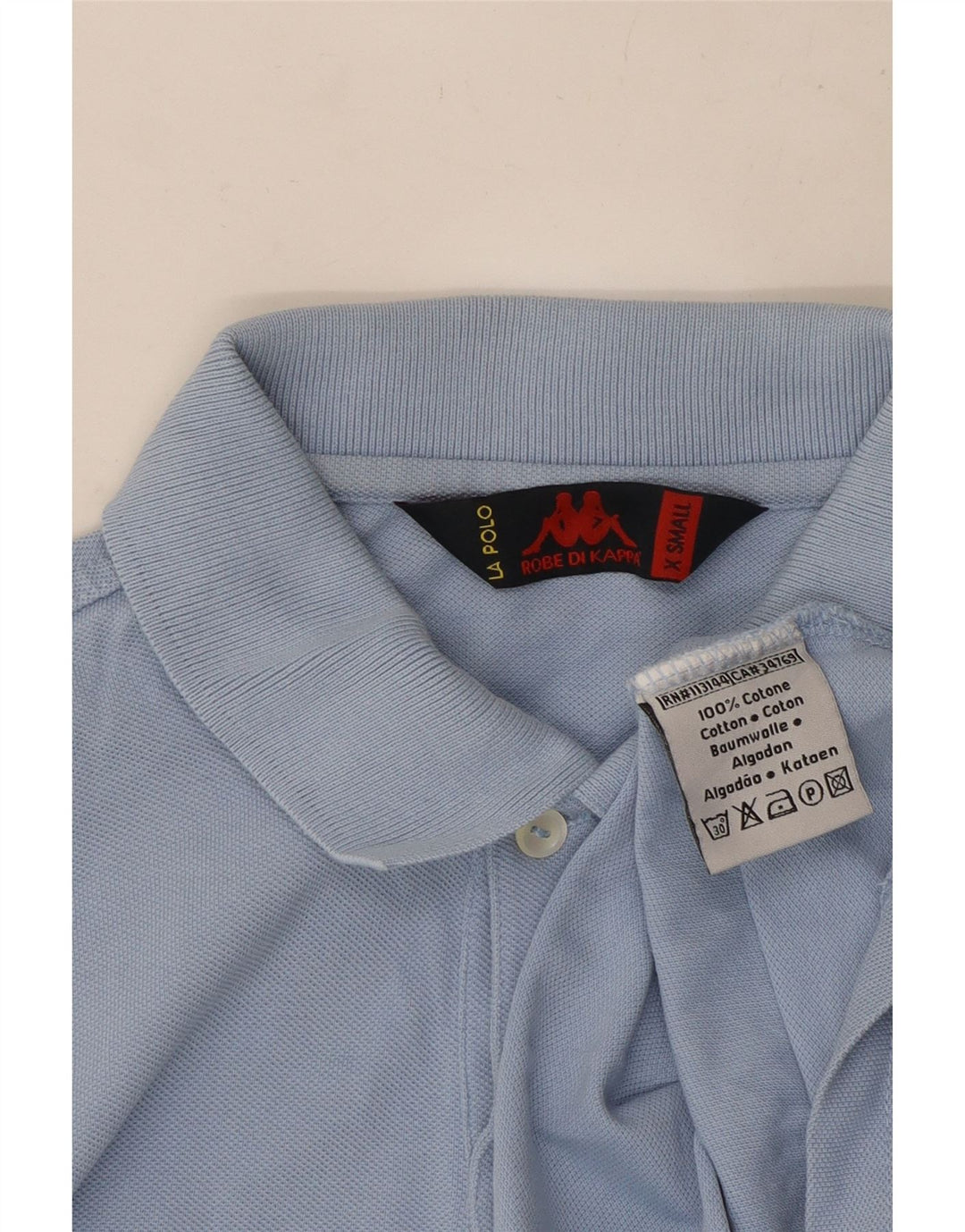 Kappa herre poloshirt XS blå bomuld