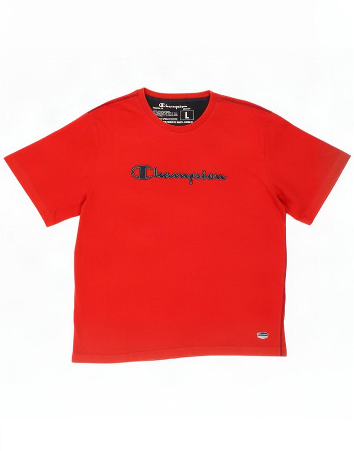 Champion Herre grafisk T-shirt Top Stor Rød