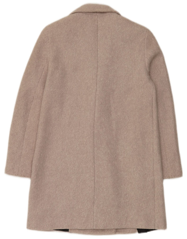 Zara Dame Overfrakke UK 10 Small Beige