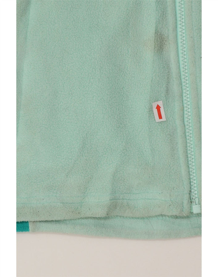 THE NORTH FACE Womens Fleece Jacket UK 14 Medium Turquoise Colourblock Vintage The North Face and Second-Hand The North Face from Messina Hembry 