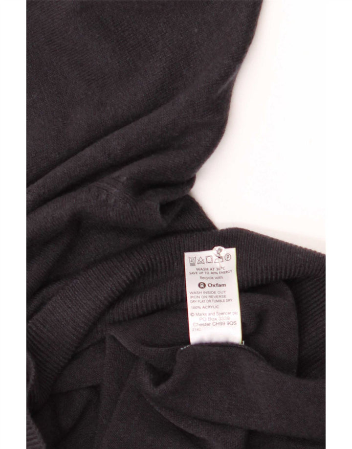 Marks & Spencer Herre Blue Harbor V-hals sweater Medium Navy Akryl