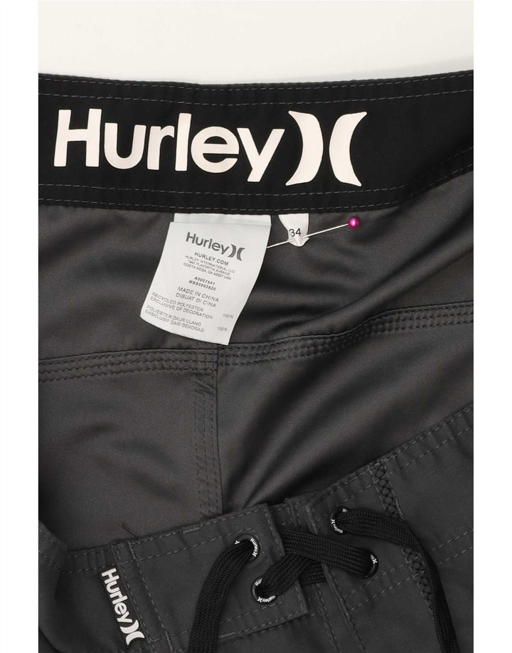 Hurley Badeshorts til mænd, store grå polyester