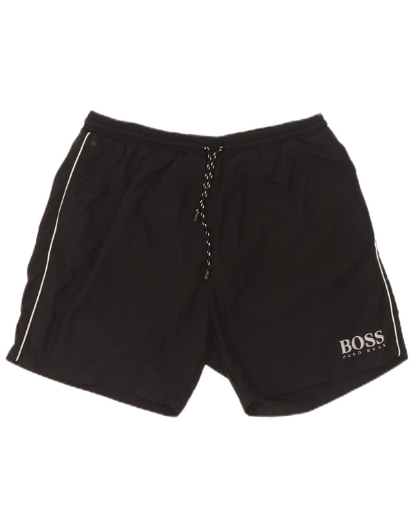 Hugo Boss Herre Sportshorts Large Sort Polyester