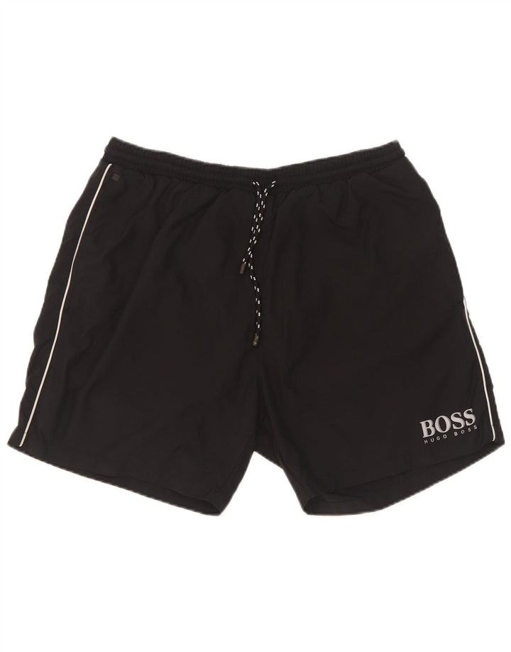 Hugo Boss Herre Sportshorts Large Sort Polyester