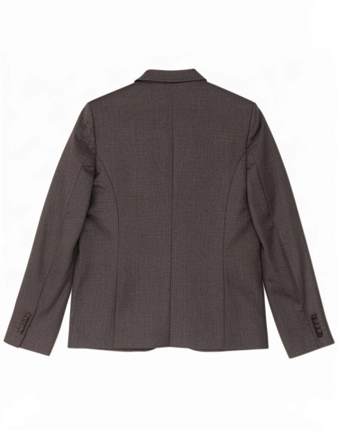 Benetton Dame 2 Button Blazer Jacket UK 10 Small Grey Herringbone