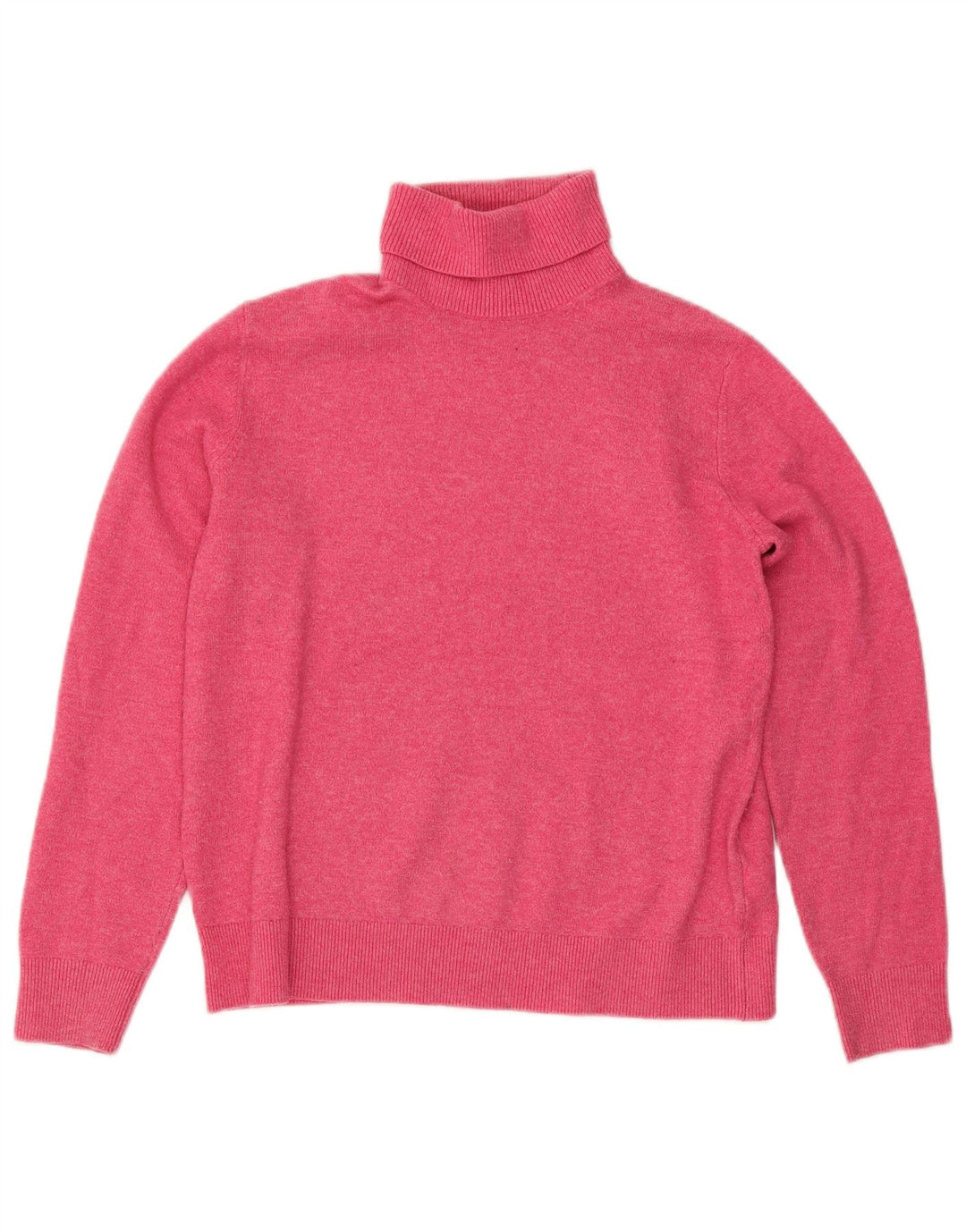 Marks & Spencer Dame Rullehals sweater UK 10 Small Pink Flecked