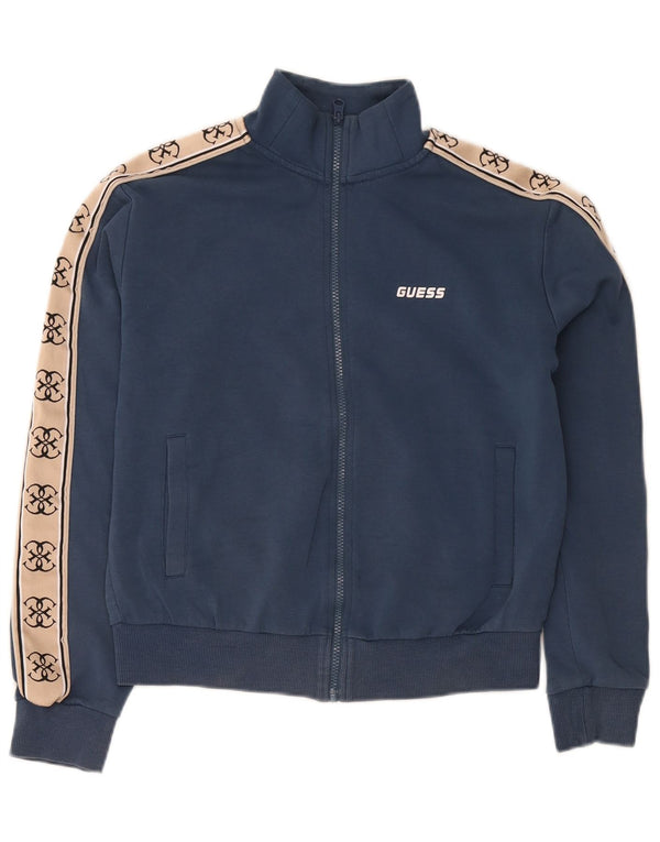Guess træningsdragt topjakke til kvinder UK 14 Medium Navy Blue Colourblock