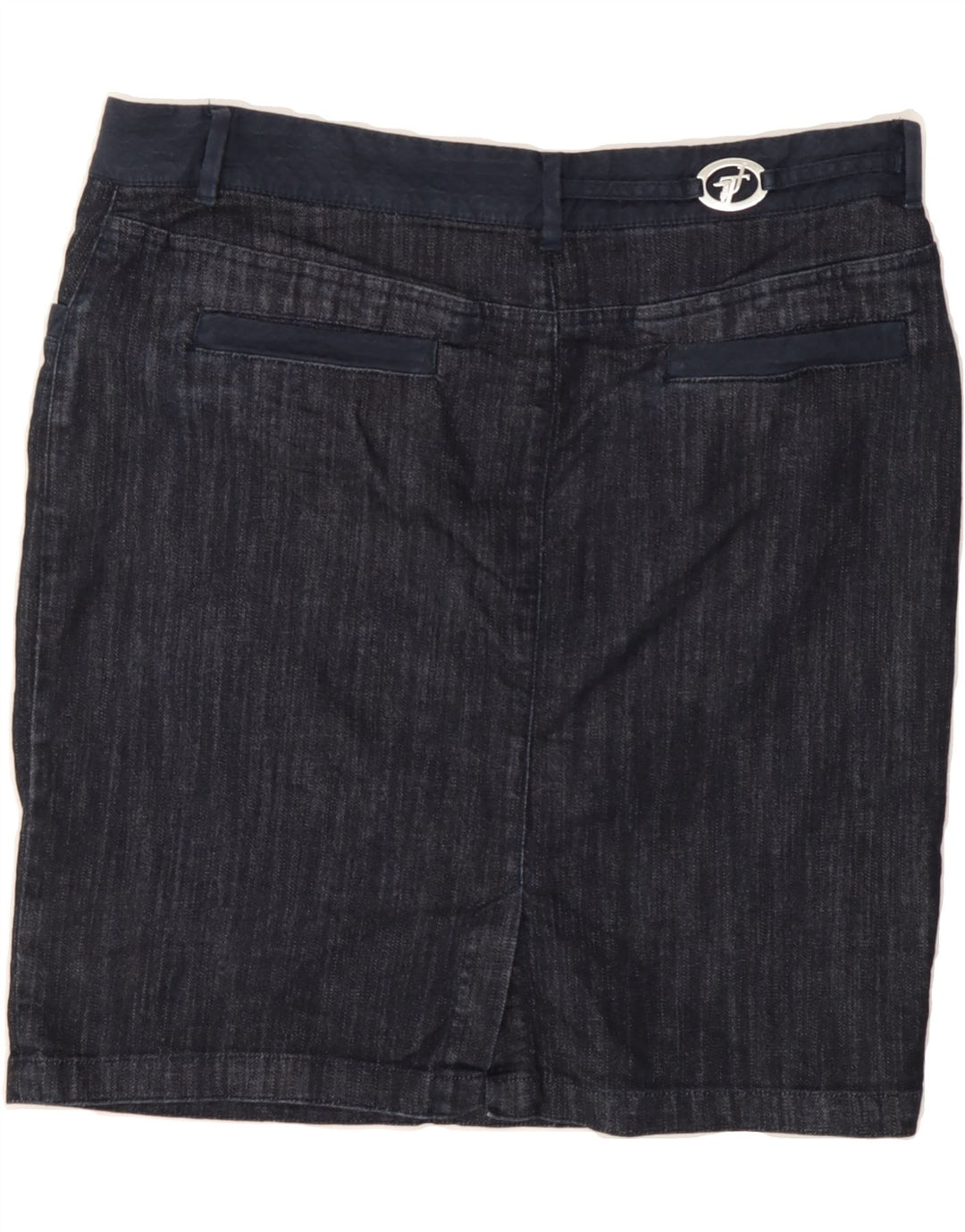 TRUSSARDI Womens Denim Skirt IT 50 XL W38  Navy Blue Vintage Trussardi and Second-Hand Trussardi from Messina Hembry 