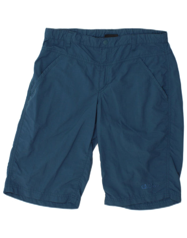 Jack Wolfskin Boys Bermuda Shorts 14-15 år XL W28 Blå polyamid