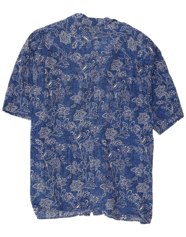 Maxfort Herre kortærmet skjorte 4XL Blue Floral