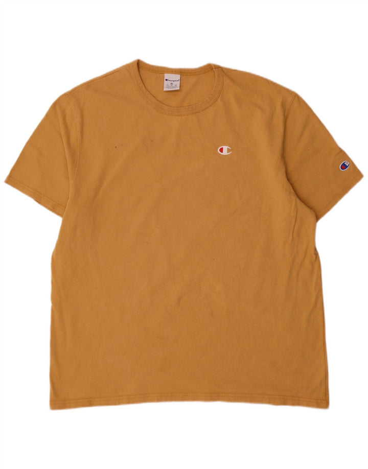 Champion Herre T-Shirt Top XL Beige Bomuld