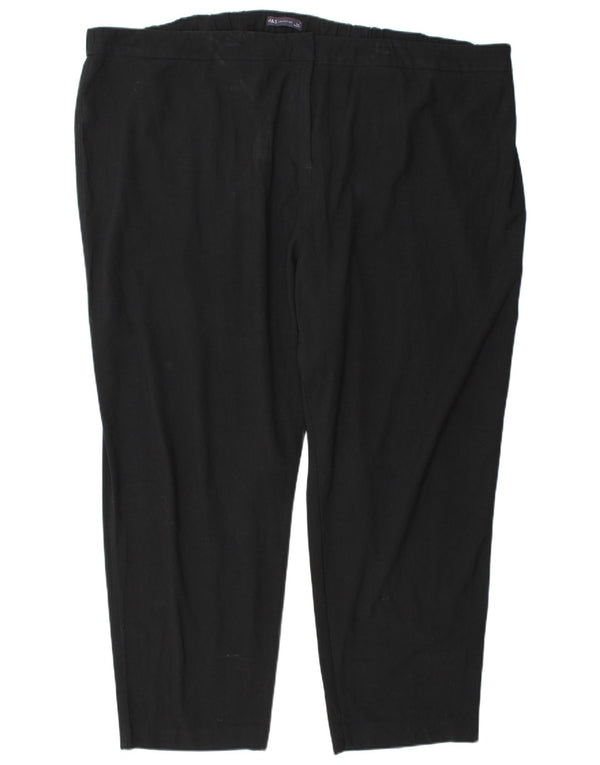Marks & Spencer koniske chinobukser til kvinder UK 30 7XL W52 L29 Sort
