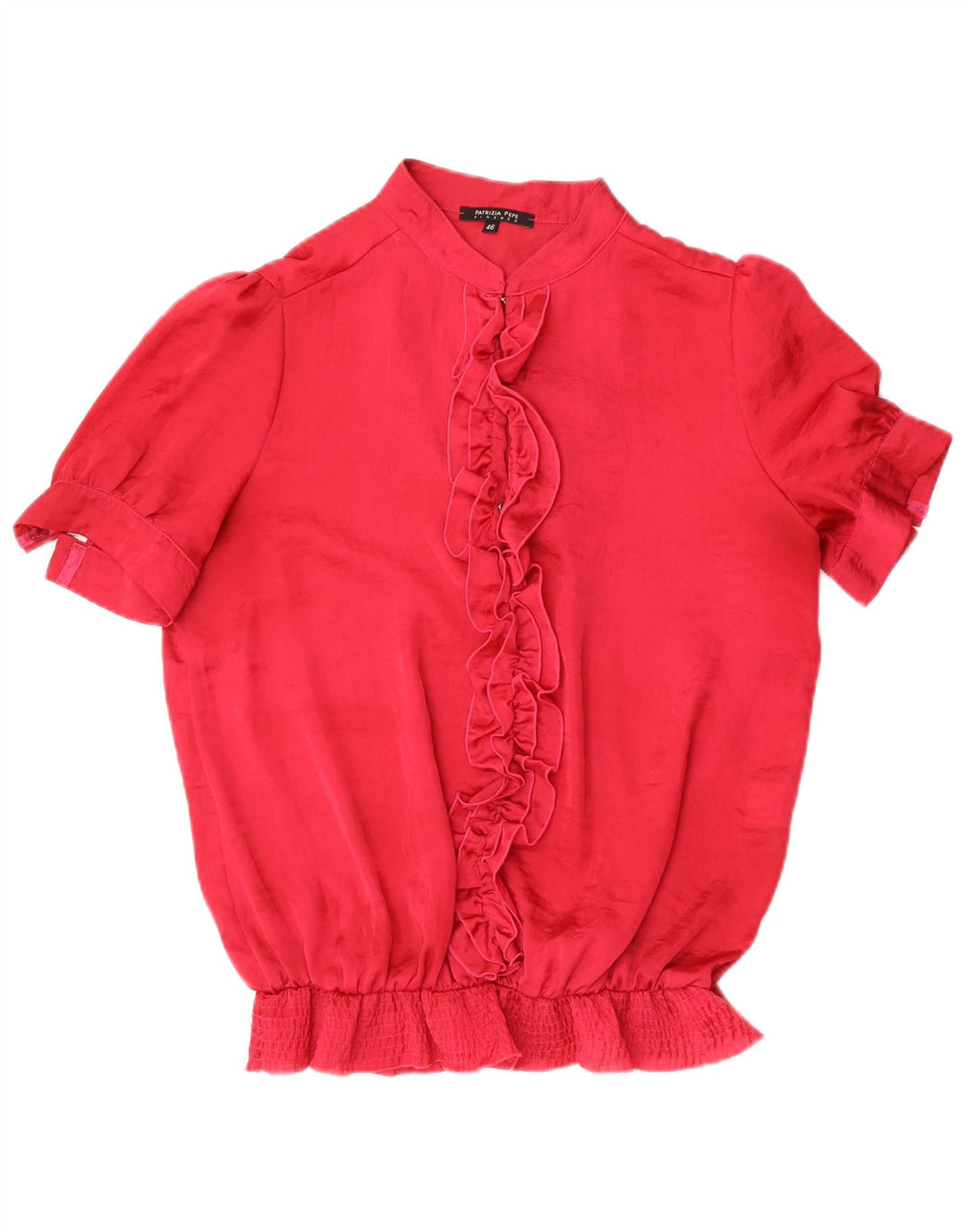 Patrizia Pepe Firenze Dame Kortærmet Bluse Top IT 46 Large Pink