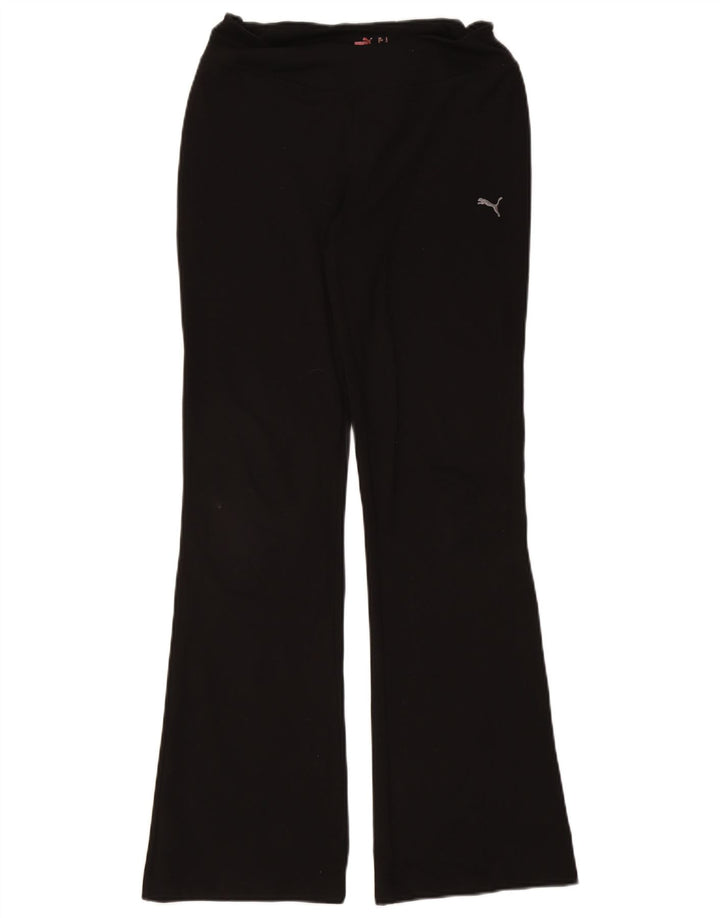 Puma Dame Flare Træningsdragt Bukser UK 14 Large Black