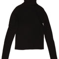 Zara Womens Crop Top Langærmet UK 8 Small Black Viscose
