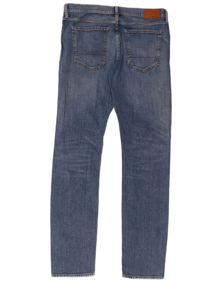 TOMMY HILFIGER Herre Bleecker Slim Jeans W33 L34 Blå Bomuld