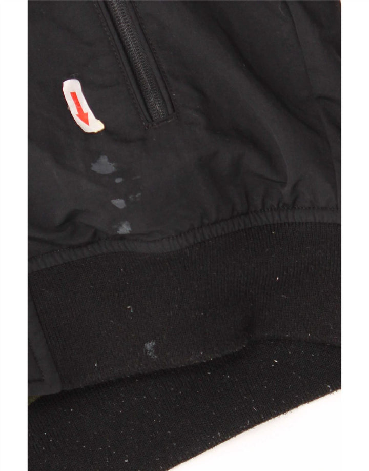 Tommy Hilfiger Herre Hooded Bomber Jacket UK 38 Medium Sort Polyamid