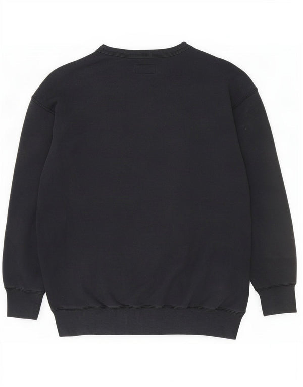 Converse oversize sweatshirttrøje til kvinder UK 6 XS Sort bomuld