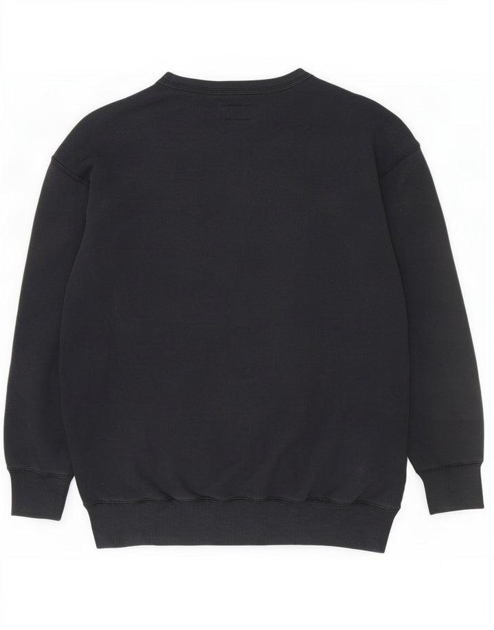 Converse oversize sweatshirttrøje til kvinder UK 6 XS Sort bomuld