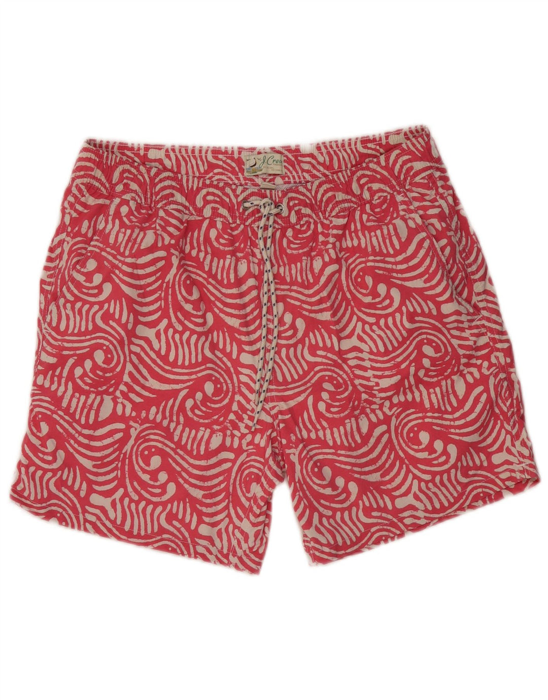 J. CREW Badeshorts til mænd Medium Pink Paisley Polyamid