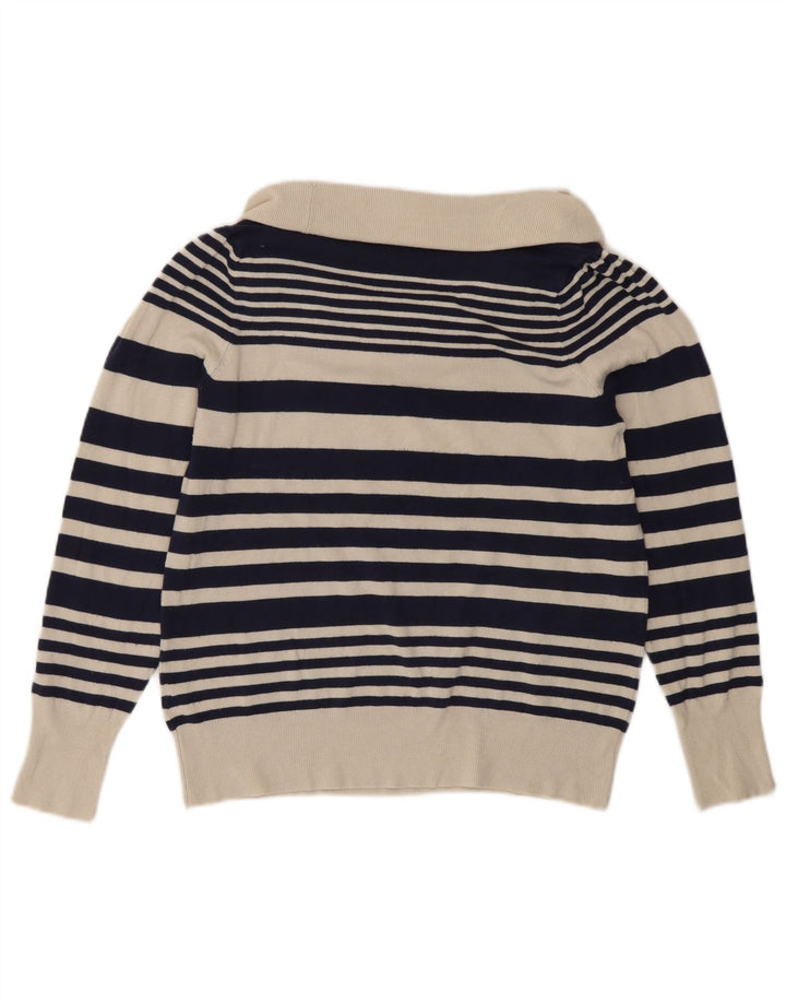 Marks & Spencer Dame Roll Neck Jumper Sweater UK 14 Large Navy Blue