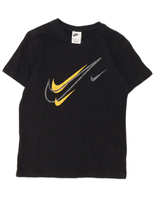 Nike drenge grafisk t-shirt top 12-13 år stor sort bomuld