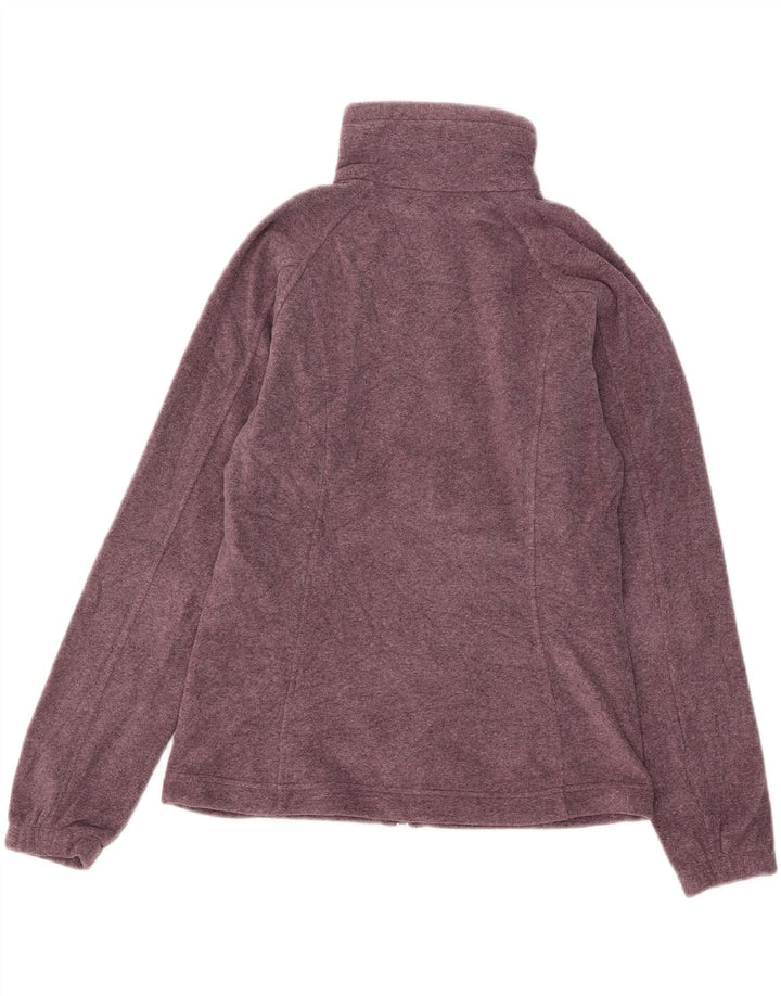 COLUMBIA Fleecejakke til kvinder UK 10 Small Purple Flecked Polyester