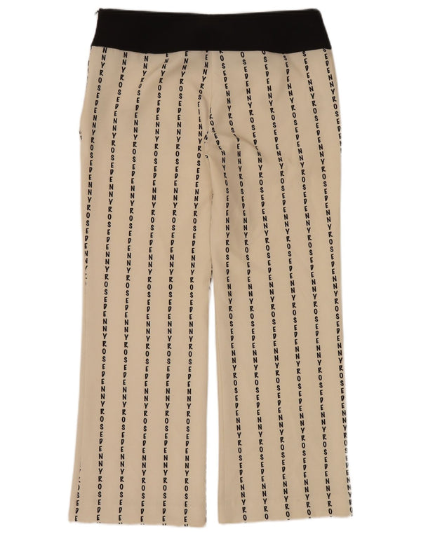 Denny Rose Dame Grafiske Casual Bukser IT 44 Medium W32 L28 Beige