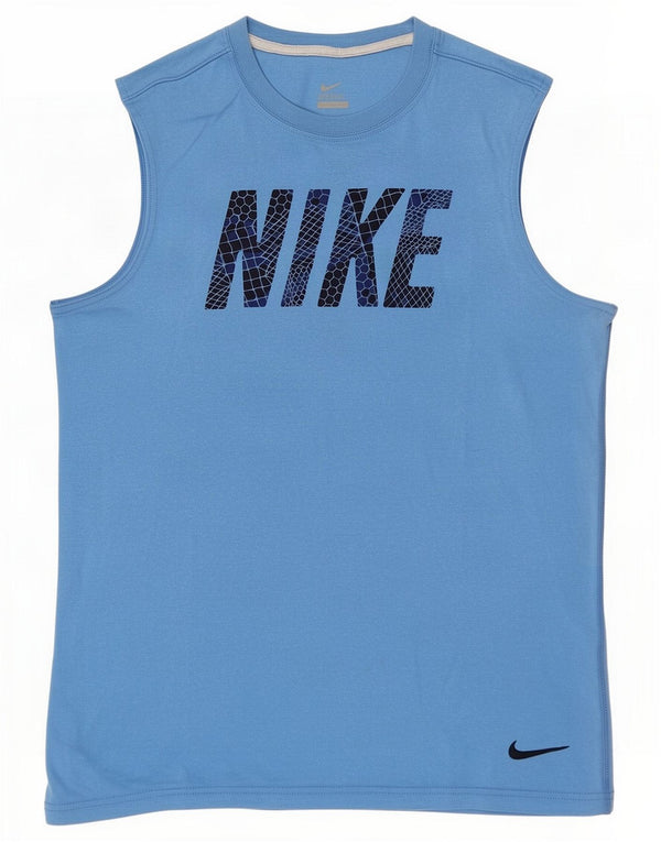 Nike drenge grafisk vest top 12-13 år stor blå bomuld