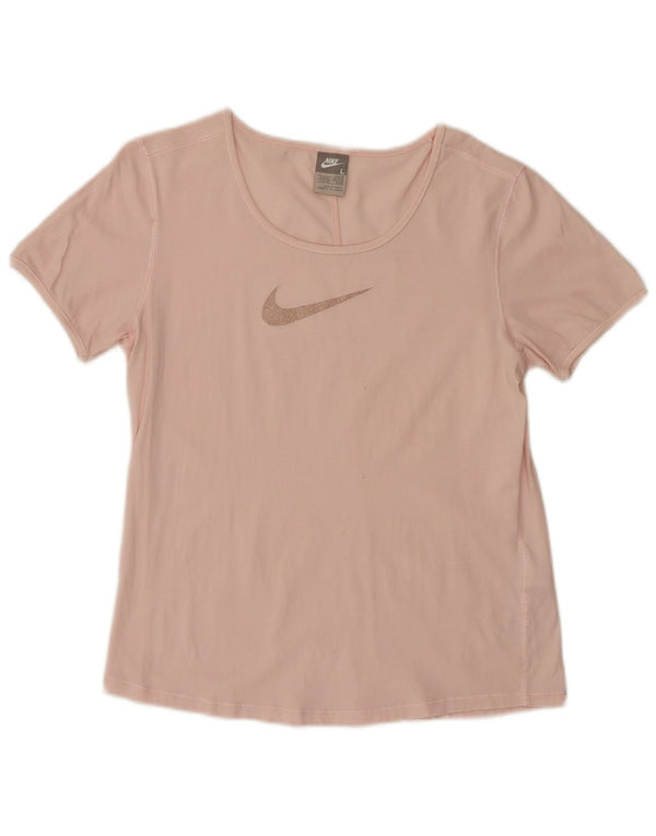 Nike grafisk t-shirt top til kvinder DK 14/16 stor pink bomuld