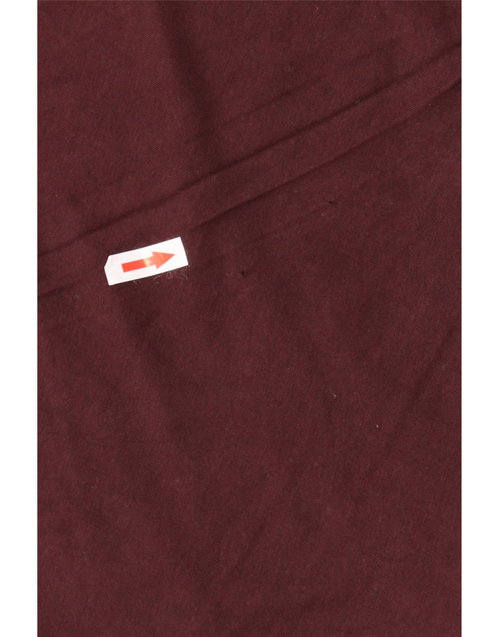 ZARA Lang T-shirt til mænd, stor Burgundy