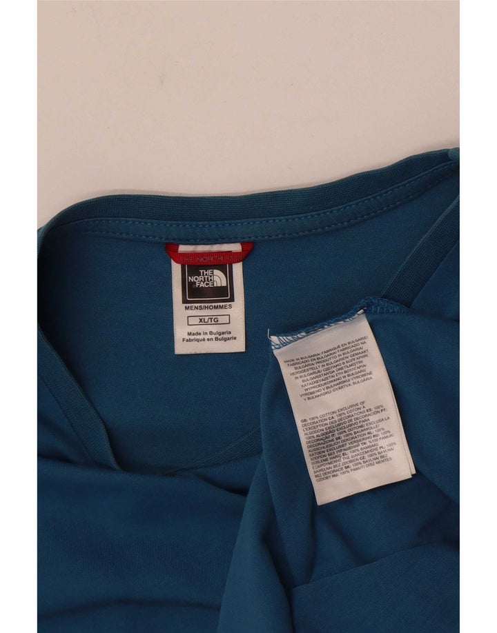 The North Face Herre T-Shirt Top XL Blå Bomuld