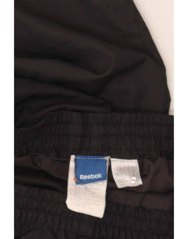 REEBOK Mens Tracksuit Trousers Joggers Large  Black Polyester Vintage Reebok and Second-Hand Reebok from Messina Hembry 