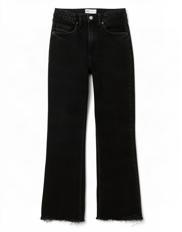 Zara Womens Bootcut Jeans EU 36 XS W26 L24 Black