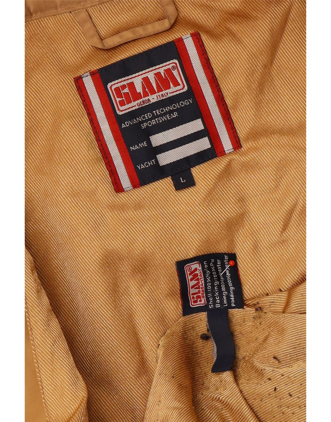 Slam Dame Polstret Frakke UK 16 Stor Brun Nylon