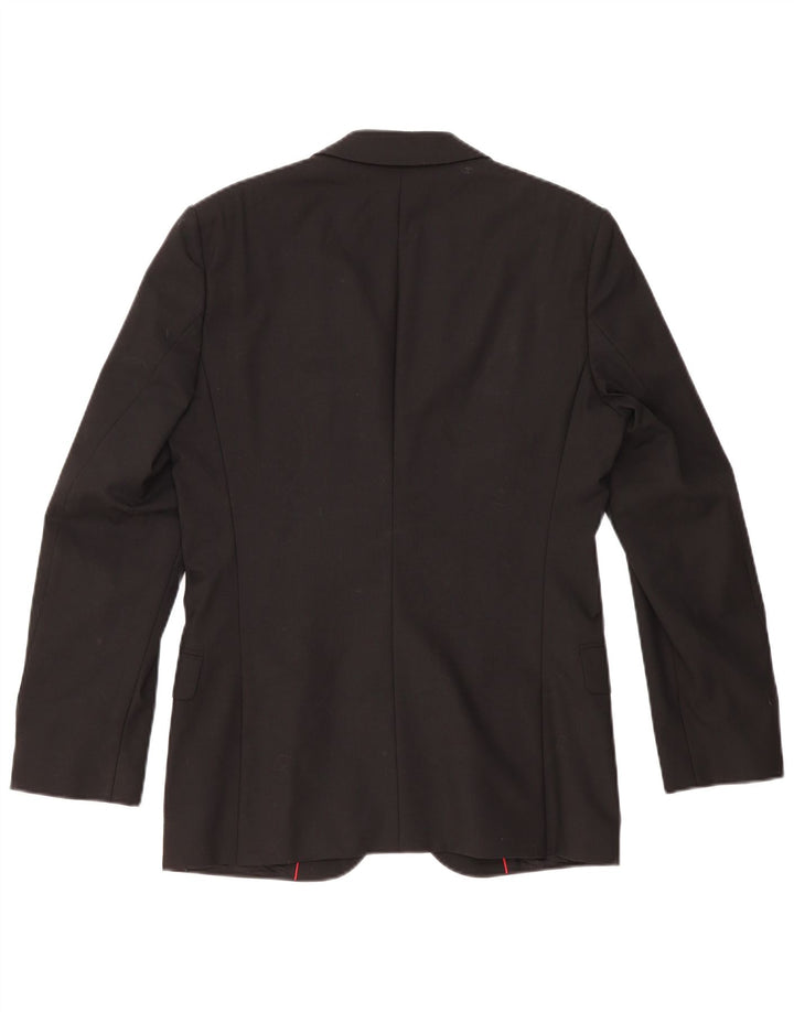 Hugo Boss Herre 2-knaps blazerjakke UK 44 XS Sort Uld