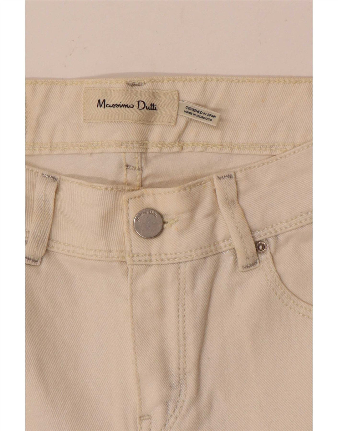 Massimo Dutti Dame Skinny Jeans W26 L28 Hvid