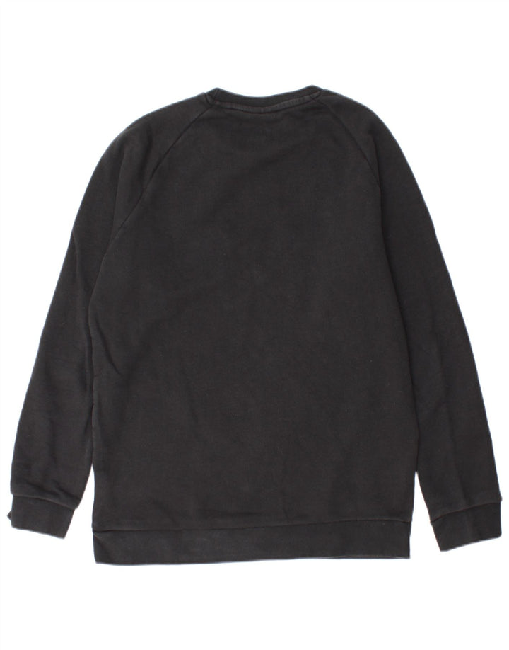 ADIDAS Mens Sweatshirt Jumper Small Black Cotton