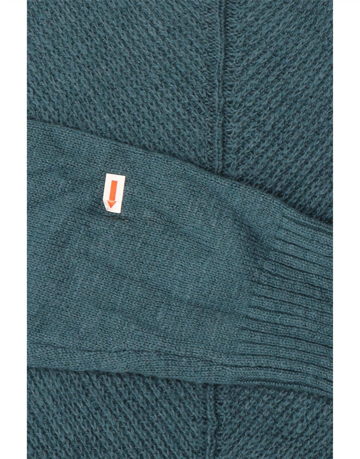 Fat Face Dame Jumper Sweater UK 14 Large Blue Cotton