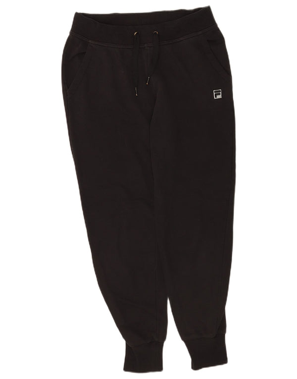 Fila træningsdragt til kvinder Joggers UK 8 Small Black Bomuld