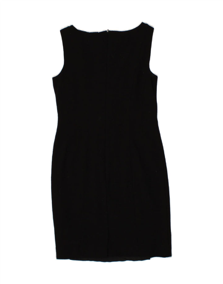 EPISODE Womens Sleeveless Sheath Dress UK 8 Small Black Wool Vintage Episode and Second-Hand Episode from Messina Hembry 