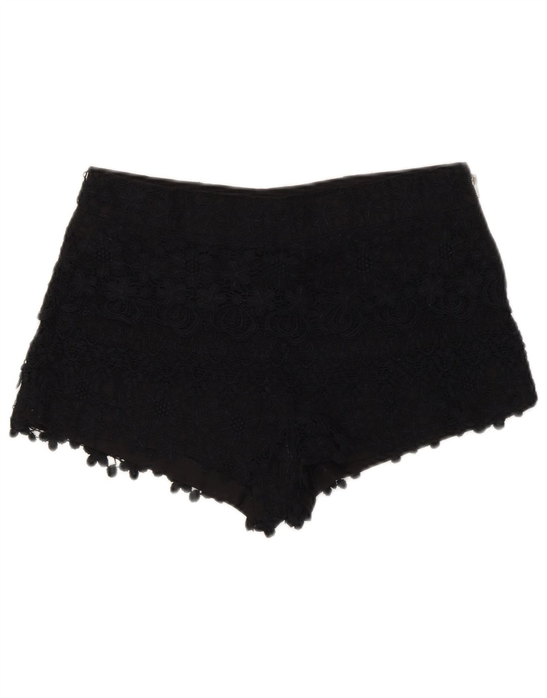 Zara Hot Pants til kvinder XS W24 Sort blomster